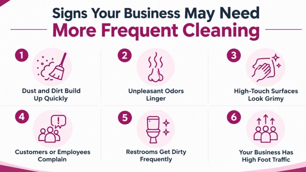 Signs Your Business May Need More Frequent Cleaning